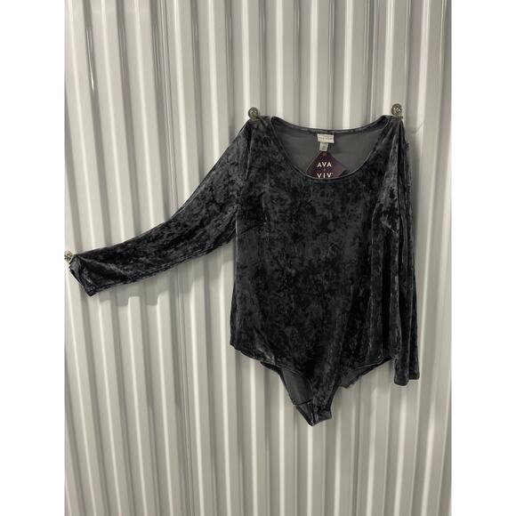 Ava & VIV Velvet L/S Women’s 2X Bodysuit Zodiac Might/ w9 MRR - Picture 1 of 7